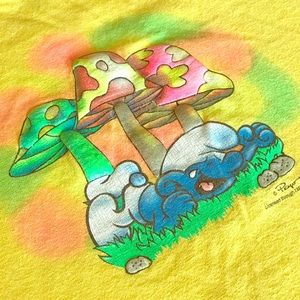 Vintage Smurfs T-Shirt Size Large Youth 14-16